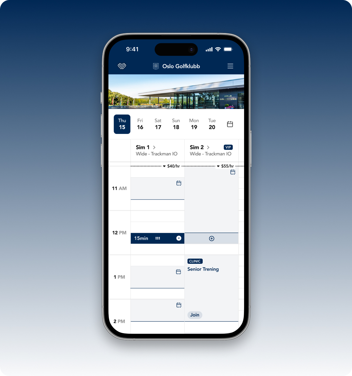 A booking flow that feels like your venue